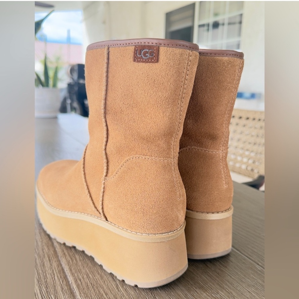 UGG Women's Chestnut Suede Platform Boots